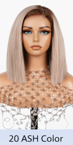 Cinnamon Brazilian Hair 24' Glueless Body Wave Human Hair Pre-cut Lace Front Wigs